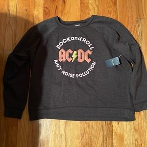 Lucky Brand “AC/DC” Pullover Sweatshirt. Brand new!